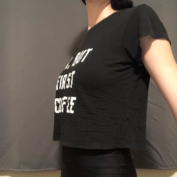 Coffee Graphic Crop Top - Picture 3 of 4